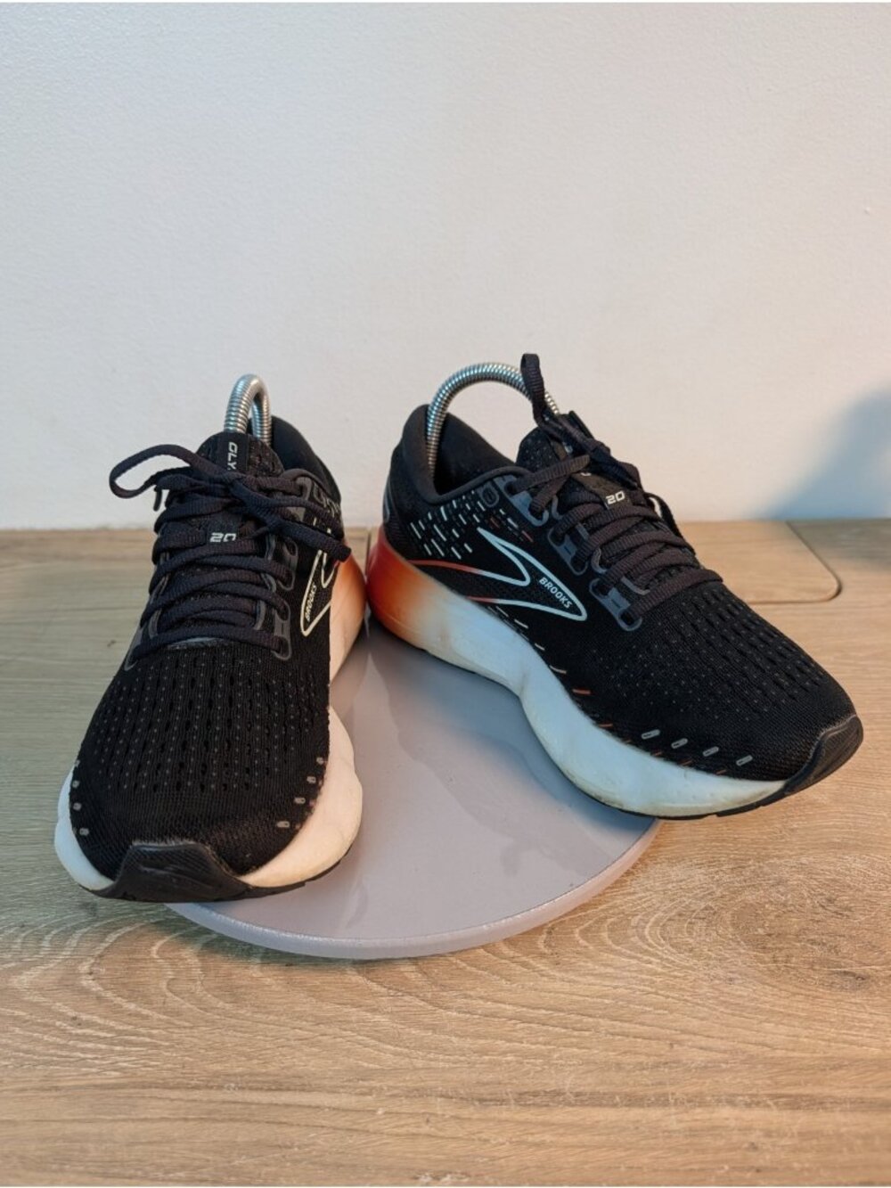 Brooks Glycerin 20 Womens Size 8 Medium B Black Red Opal Sneakers 1203691b045